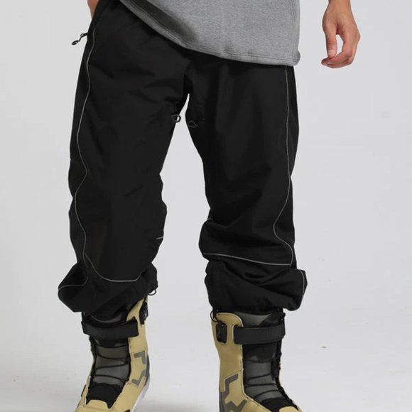 Men's Gsou Snow Reflective Pinstriped Letter Snowboard Pants + $80 gift card!!! - Picture 3 of 4